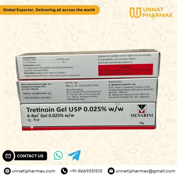 A Ret Gel 0.025% – Tretinoin Gel 0.025% for Acne Treatment