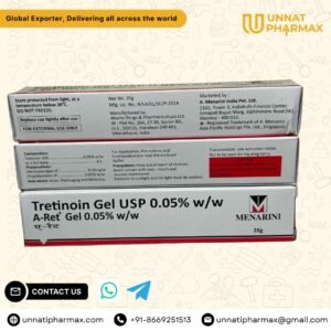 A Ret Gel 0.05% – Tretinoin Gel USP 0.05% for Acne & Anti-Aging Treatment