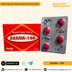 Avana Tablets – Avanafil 50mg/100mg/200mg– Unnati Pharmax