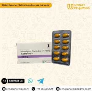 Accufine 10mg Isotretinoin Softgel Capsule – Severe Acne Treatment for Export