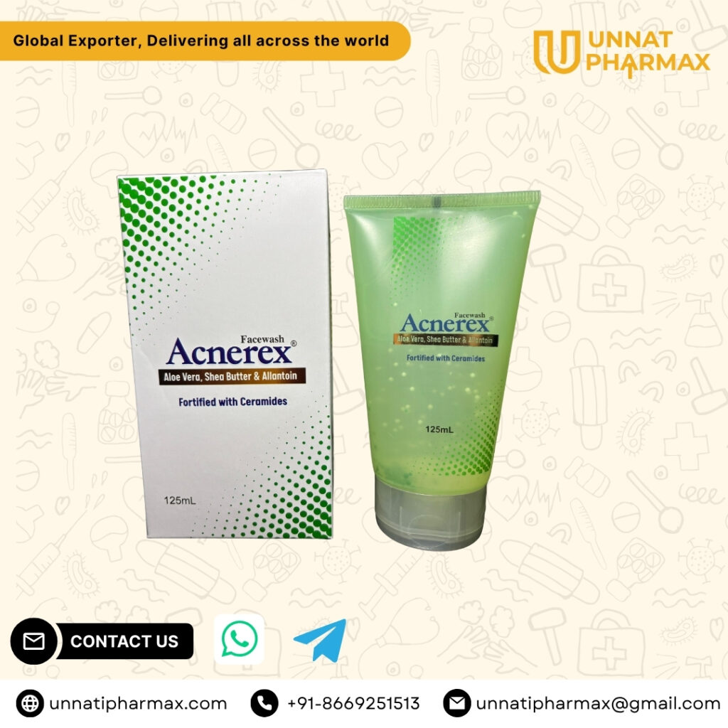 Acnerex Face Wash with Aloe Vera, Shea Butter & Allantoin – Export Skincare