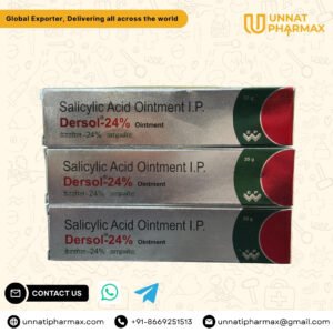 Dersol 40% Ointment, High Strength Salicylic Acid Cream, Corn Remover Ointment, Callus Removal Cream, Wart Treatment Export, Keratolytic Medicine, Bulk Dermatology Export, Pharmaceutical Skin Ointment