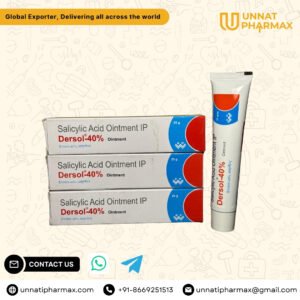 Dersol 40% Salicylic Acid Ointment – Corn & Callus Remover for Export by unnati pharmax
