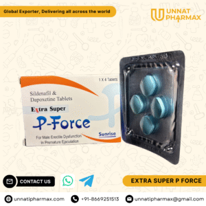 Extra Super P Force Tablets – Sildenafil & Dapoxetine – Unnati Pharmax