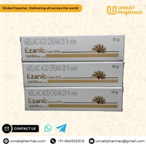 Ezanic 20% Cream – Azelaic Acid Gel for Acne, Pigmentation & Rosacea unnatipharmax.com