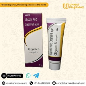 Glyco 6 Cream – Glycolic Acid 6% for Pigmentation, Acne Marks & Skin Brightening (30g)