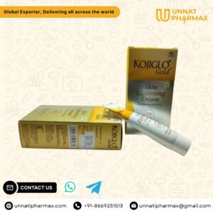 Kojiglo Gold Cream – Skin Brightening Cream with Kojic Acid, Glutathione, Arbutin & Liquorice (20g)unnatipharmax.com