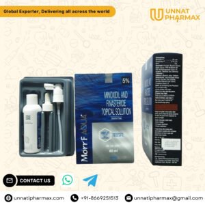Morr F Aqua+ 5% Alcohol-Free Minoxidil & Finasteride Solution by unnati pharmax