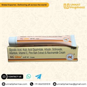 NG Glow Cream 20g for skin brightening and pigmentation care bulk export worldwide
