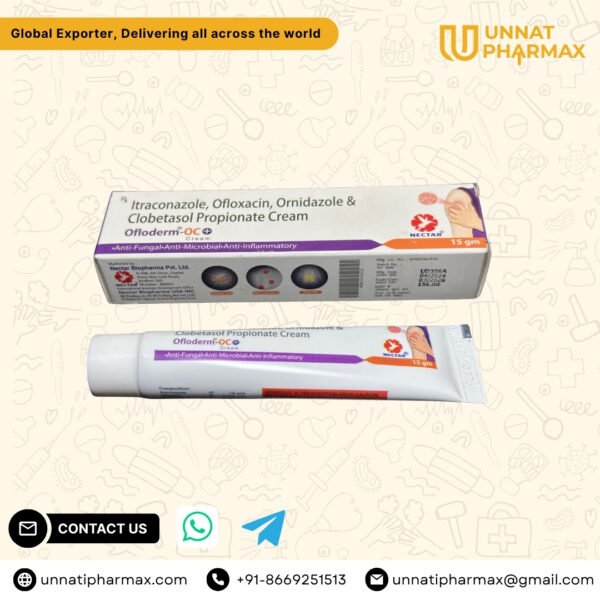 Ofloderm-OC Cream 15gm – global export & wholesale supplier by unnati pharmax