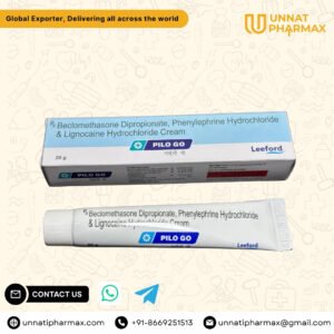 Pilo GO Rectal Cream for hemorrhoid and piles relief bulk export worldwide