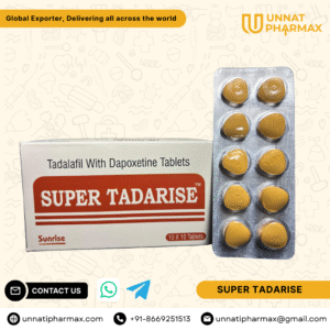 Super Tadarise Tablet – Tadalafil 20 mg & Dapoxetine 60 mg for ED & PE