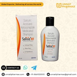 Salisia KT Shampoo – Ketoconazole & Salicylic Acid Anti-Dandruff Shampoo for Export by unnati pharmax