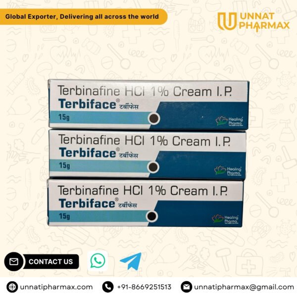 Terbiface Cream – Terbinafine Antifungal Skin Infection Treatment by unnati pharmax