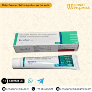 Dermiford Cream tube for skin infection treatment – bulk export worldwide