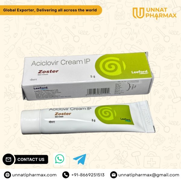 Buy Zoster Cream for effective relief from herpes, shingles, and other viral skin infections. Clinically tested antiviral formula reduces pain, itching, and inflammation fast. Trusted for dermatological use. Order online now!