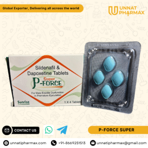 Super P Force Tablets – Sildenafil & Dapoxetine – Unnati Pharmax