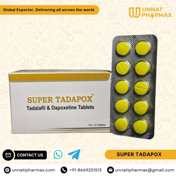 “Super Tadapox Tablets – Buy Online” “Order Super Tadapox – Global Delivery” “Tadalafil + Dapoxetine Tablets for ED & PE – Worldwide Shipping” “Super Tadapox Pills – Dual-Action Men’s Health Treatment” “Buy Super Tadapox Online – Men’s Sexual Performance”