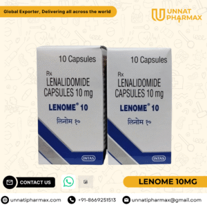 Lenome 10mg Lenalidomide Capsules for blood cancer and myelodysplastic syndromes.