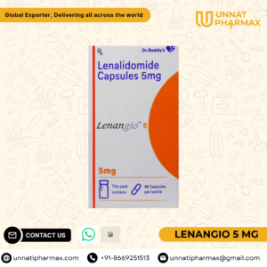 Lenangio 5mg Lenalidomide Capsules for blood cancer and myelodysplastic syndromes.