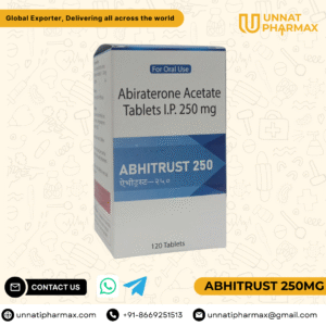 Abhitrust 250mg Tablet – Abiraterone Acetate Prostate Cancer Medicine Exporter Germany, UK, Australia