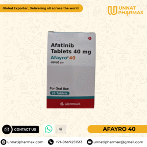Afayro 40mg Afatinib Tablets for non-small cell lung cancer with EGFR mutations.