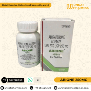 Abiione 250mg Abiraterone Acetate Tablets.