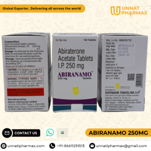 Abiranamo 250mg Abiraterone Acetate Tablets.