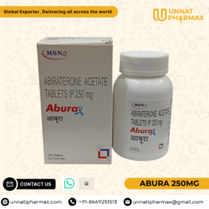 Abura 250mg Abiraterone Acetate Tablets for prostate cancer treatment.