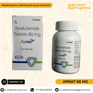 Apnat 60 mg Apalutamide Tablets for the treatment of prostate cancer.