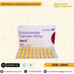 Azel 40mg Enzalutamide Capsules for prostate cancer treatment.