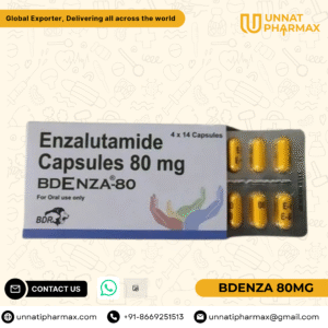 Bdenza 80mg Enzalutamide Capsules for prostate cancer treatment.