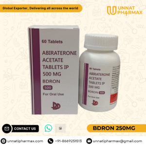 Bdron 250mg Abiraterone Acetate Tablets for prostate cancer treatment.