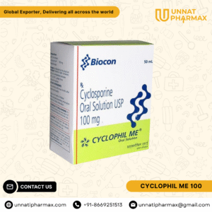 Cyclophil ME Cyclosporine Oral Solution for organ transplant rejection and autoimmune diseases.