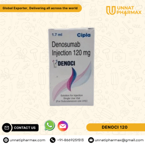 Denoci 120 Denosumab Injection for osteoporosis and preventing bone complications in cancer.