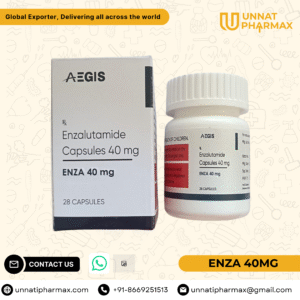 Enza 40mg Enzalutamide Capsules for prostate cancer treatment.