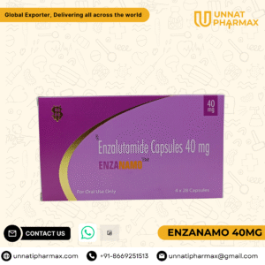Enzanamo 40mg Enzalutamide Capsules for prostate cancer treatment.
