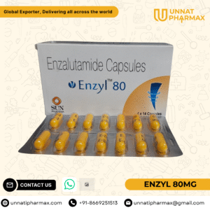 Enzyl 80mg Enzalutamide Capsules for prostate cancer treatment.