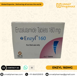Enzyl 160mg Enzalutamide Tablets for prostate cancer treatment.