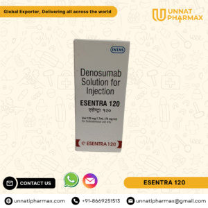 Esentra 120 Denosumab Injection for osteoporosis and preventing bone complications in cancer.