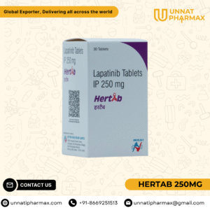 Hertab 250 mg Lapatinib Tablets for the treatment of HER2-positive breast cancer.