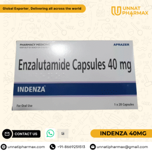 Indenza 40mg Enzalutamide Capsules for prostate cancer treatment.