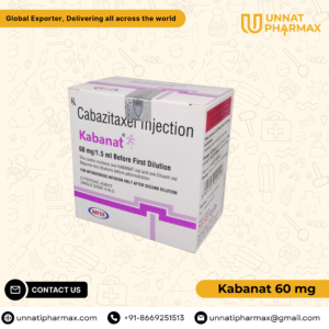 Kabanat Cabazitaxel Injection for the treatment of advanced prostate cancer.