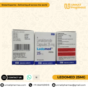 Ledomed 25mg Lenalidomide Capsules for blood cancer treatment.