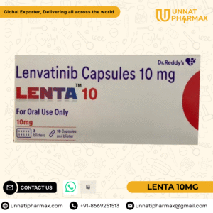 Lenta 10mg Lenvatinib Capsules for thyroid, kidney, liver, and endometrial cancers.