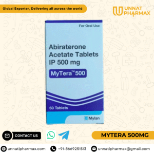 Mytera 500 Tablet – Abiraterone Acetate Prostate Cancer Medicine Exporter Germany, UK, Australia | Unnati Pharmax