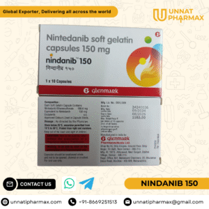 Nindanib 150 Soft Gelatin Capsule – Nintedanib for Pulmonary Fibrosis & Cancer | Unnati Pharmax