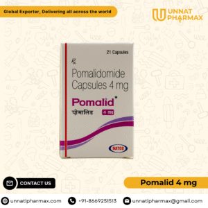 Pomalid 4mg Pomalidomide Capsule for the treatment of multiple myeloma.