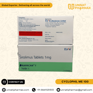 Rapacan 1 Sirolimus Tablets for organ transplant rejection and certain rare lung diseases.