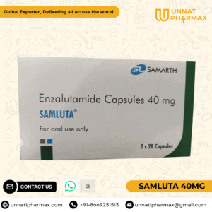 Samluta 40mg Enzalutamide Capsules for prostate cancer treatment.